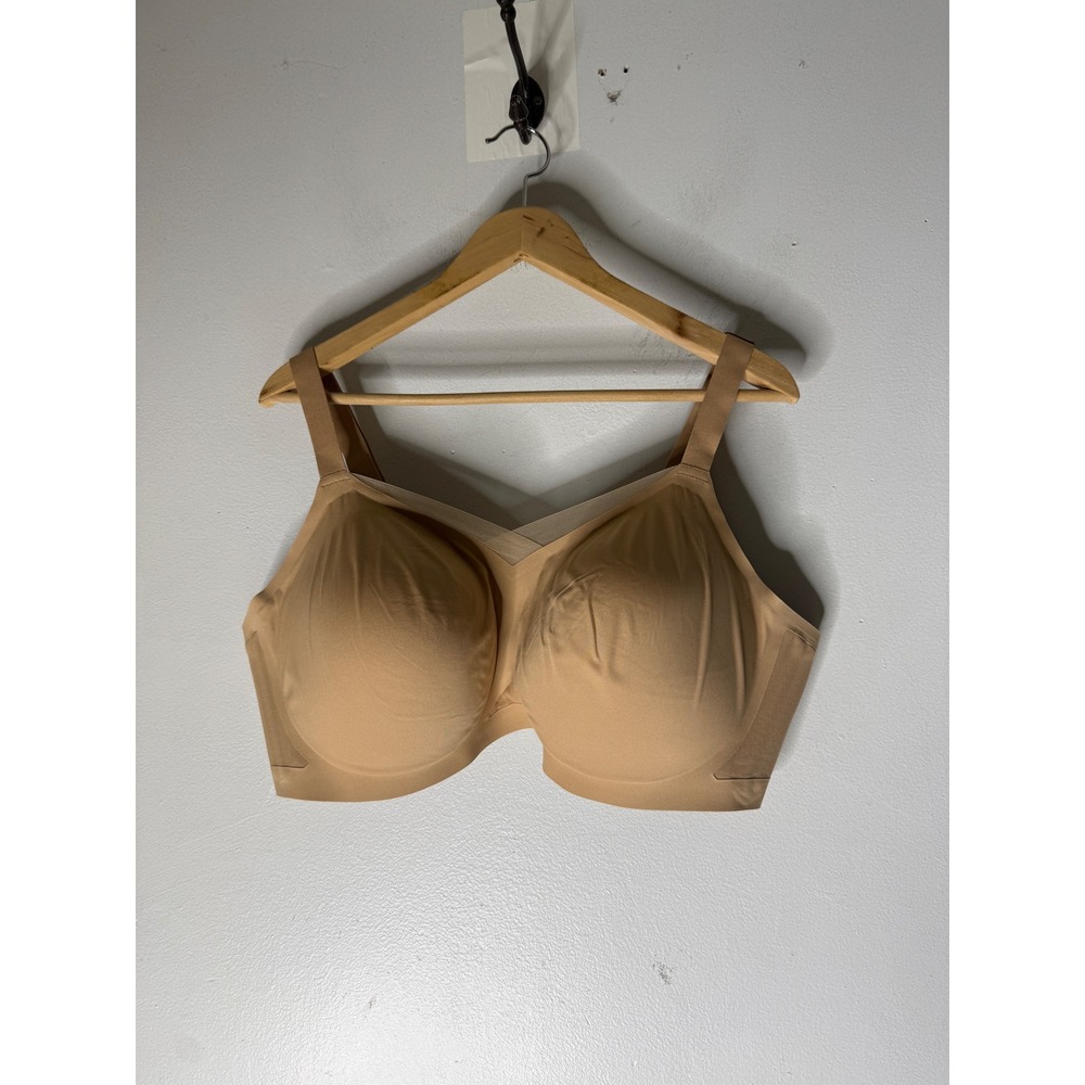 Honeylove Crossover Bra Tan Nude Wireless Seamless Support 3X+ LWBRO308B